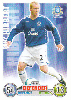 Tony Hibbert Everton 2007/08 Topps Match Attax #119